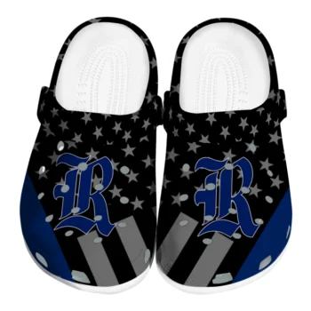 Rice Owls Stellar Stripes Theme Clogs