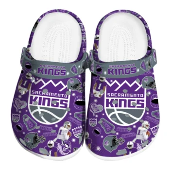Sacramento Kings Football Icons Clogs