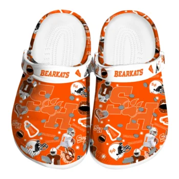 Sam Houston Bearkats Football Icons Clogs