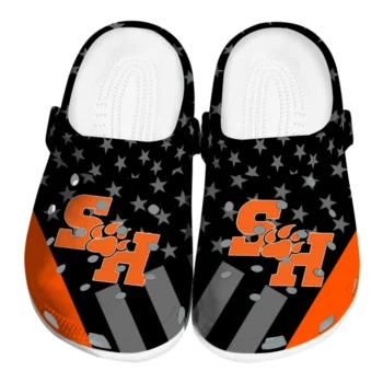 Sam Houston Bearkats Stellar Stripes Theme Clogs