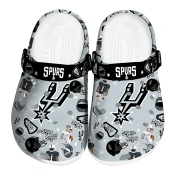 San Antonio Spurs Football Icons Clogs