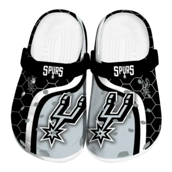 San Antonio Spurs Hexagon Grid Clogs