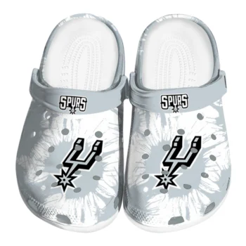 San Antonio Spurs Splatter Graphics Clogs