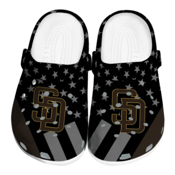 San Diego Padres Stellar Stripes Theme Clogs