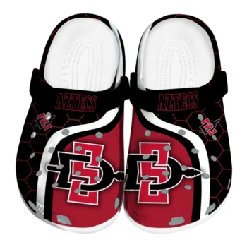 San Diego State Aztecs Hexagon Grid Clogs