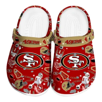 San Francisco 49ers Football Icons Clogs