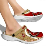 san-francisco-49ers-hexagon-grid-clogs-best-selling