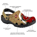 san-francisco-49ers-hexagon-grid-clogs-best-selling