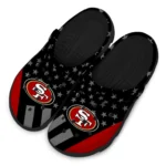 san-francisco-49ers-stellar-stripes-theme-clogs-best-selling