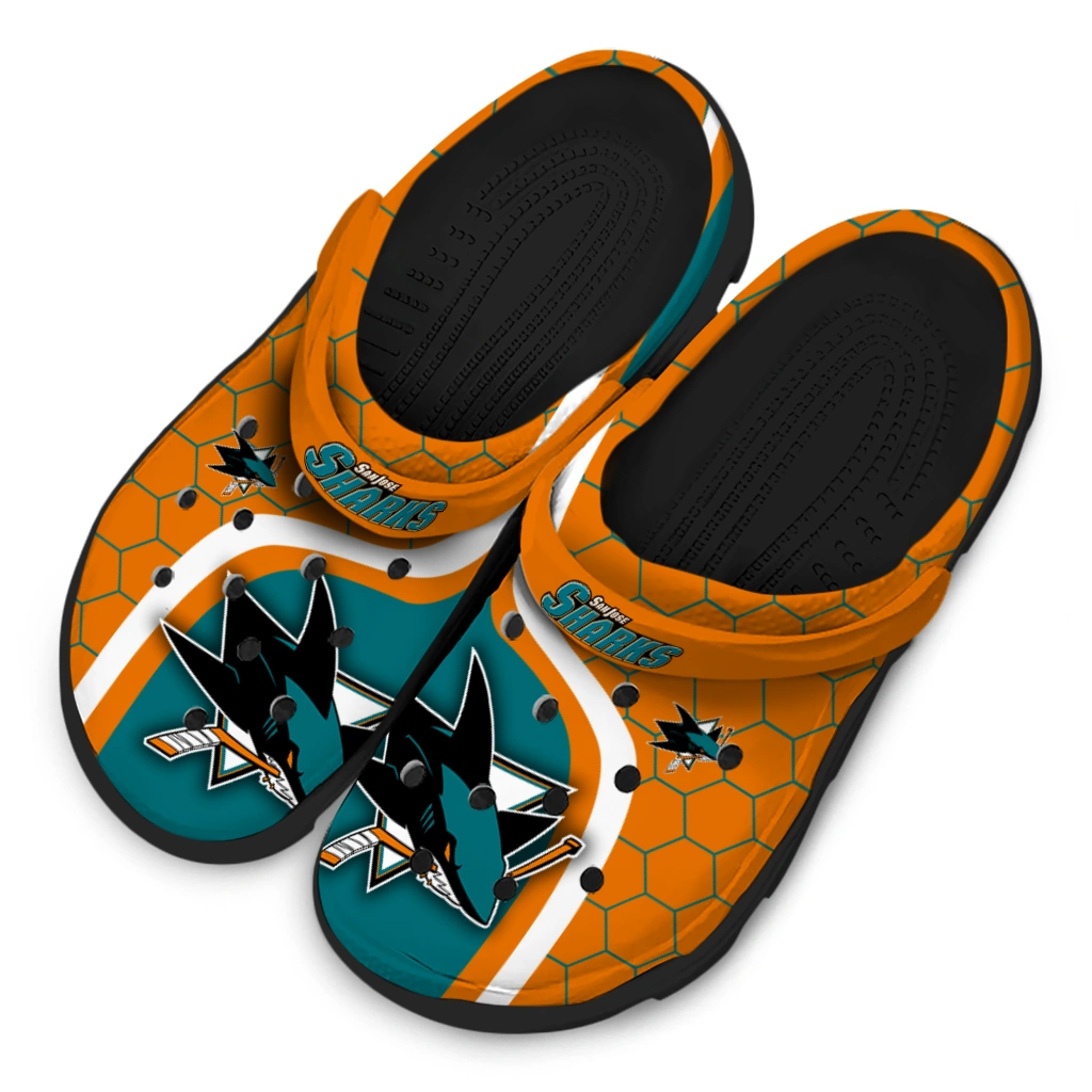 san-jose-sharks-hexagon-grid-clogs-latest-model
