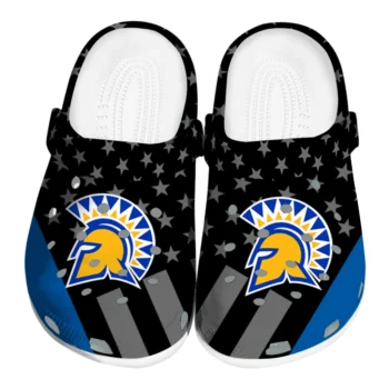 San Jose State Spartans Stellar Stripes Theme Clogs