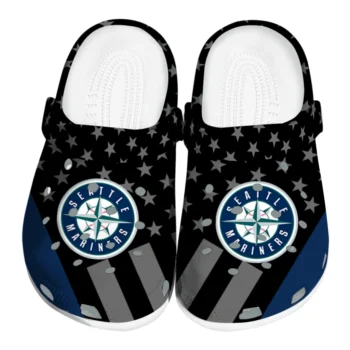 Seattle Mariners Stellar Stripes Theme Clogs