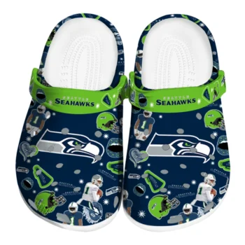Seattle Seahawks Football Icons Clogs