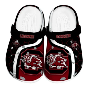 South Carolina Gamecocks Hexagon Grid Clogs