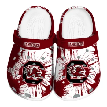 South Carolina Gamecocks Splatter Graphics Clogs