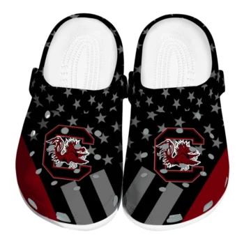 South Carolina Gamecocks Stellar Stripes Theme Clogs