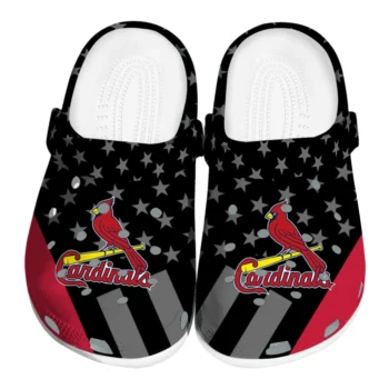 St. Louis Cardinals Stellar Stripes Theme Clogs