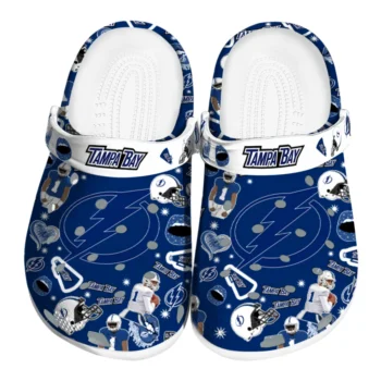 Tampa Bay Lightning Football Icons Clogs