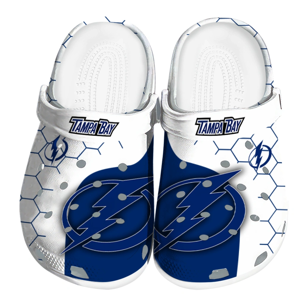 tampa-bay-lightning-hexagon-grid-clogs-best-selling tampa bay lightning hexagon grid clogs best selling