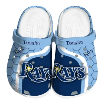 Tampa Bay Rays Hexagon Grid Clogs