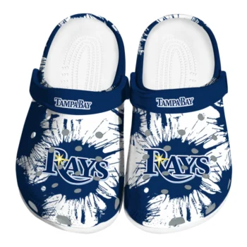 Tampa Bay Rays Splatter Graphics Clogs