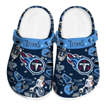 Tennessee Titans Football Icons Clogs