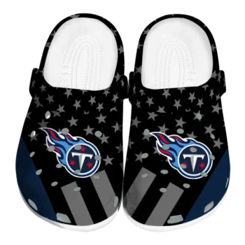 Tennessee Titans Stellar Stripes Theme Clogs