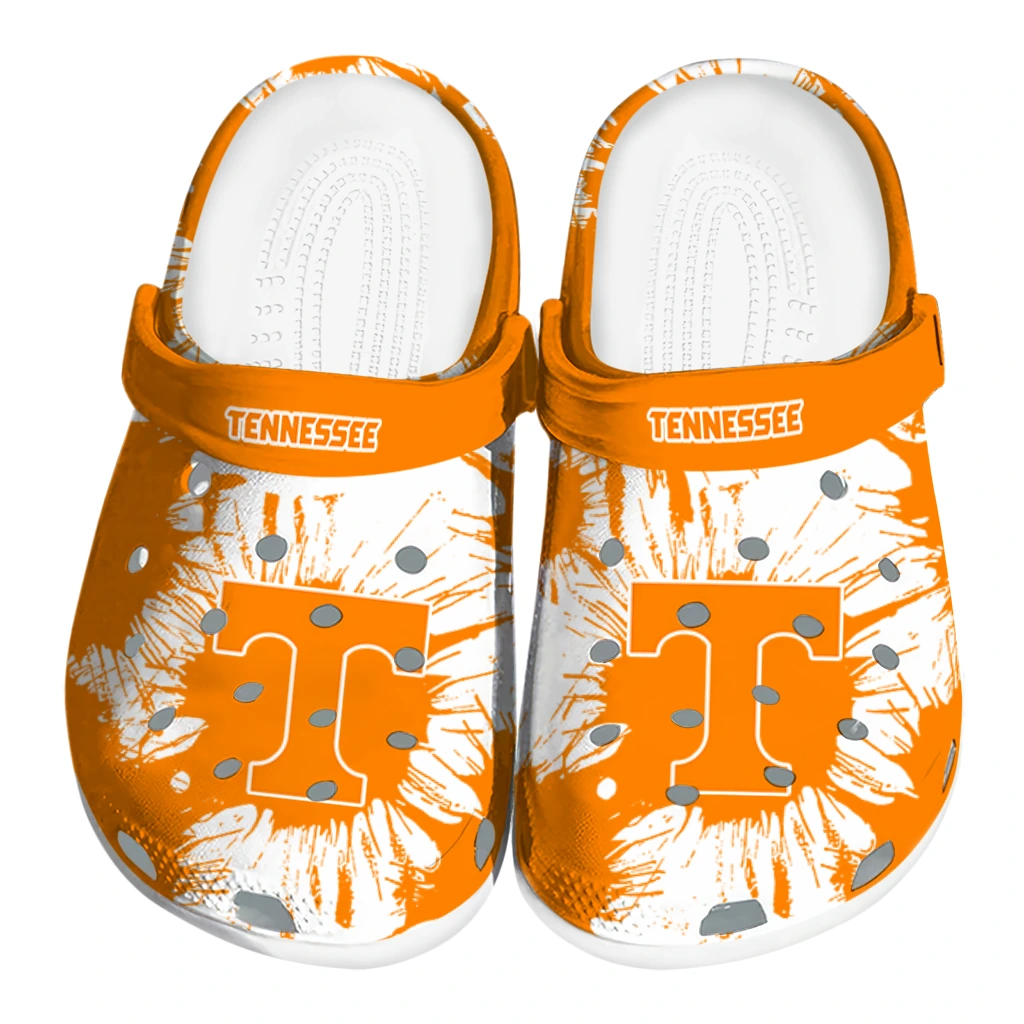 tennessee-volunteers-splatter-graphics-clogs-best-selling tennessee volunteers splatter graphics clogs best selling