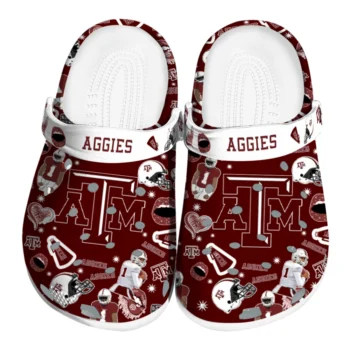 Texas A&M Aggies Football Icons Clogs