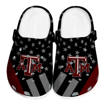 Texas A&M Aggies Stellar Stripes Theme Clogs