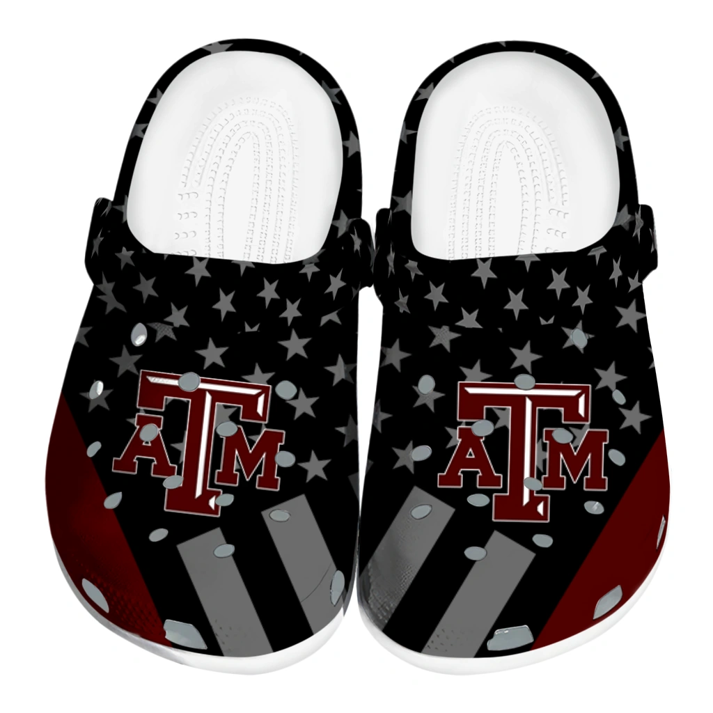 texas-am-aggies-stellar-stripes-theme-clogs-best-selling texas am aggies stellar stripes theme clogs best selling