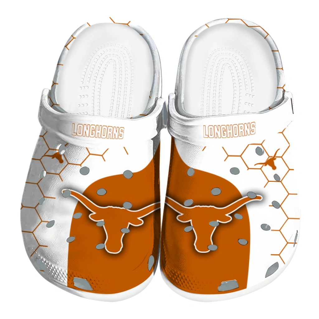 texas-longhorns-hexagon-grid-clogs-best-selling texas longhorns hexagon grid clogs best selling