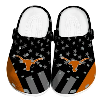 Texas Longhorns Stellar Stripes Theme Clogs