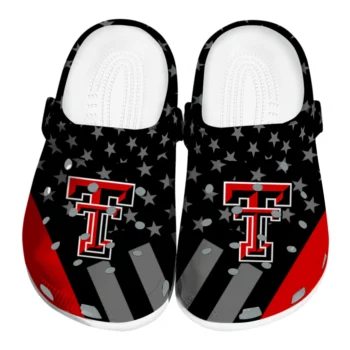 Texas Tech Red Raiders Stellar Stripes Theme Clogs