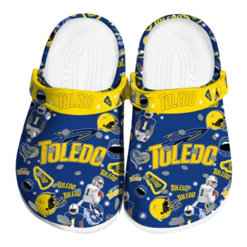 Toledo Rockets Football Icons Clogs