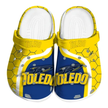 Toledo Rockets Hexagon Grid Clogs