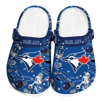 Toronto Blue Jays Football Icons Clogs