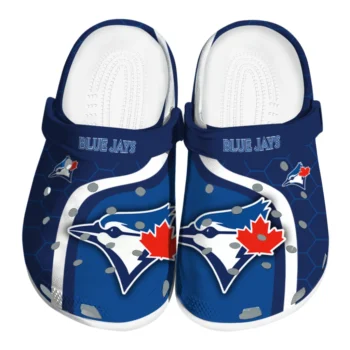 Toronto Blue Jays Hexagon Grid Clogs