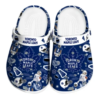 Toronto Maple Leafs Football Icons Clogs