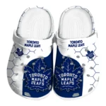 toronto-maple-leafs-hexagon-grid-clogs-best-selling