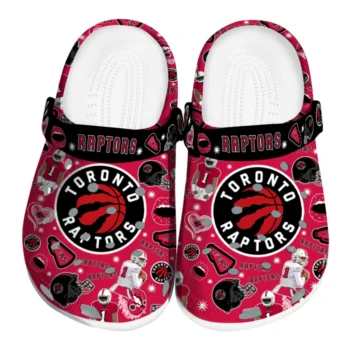 Toronto Raptors Football Icons Clogs