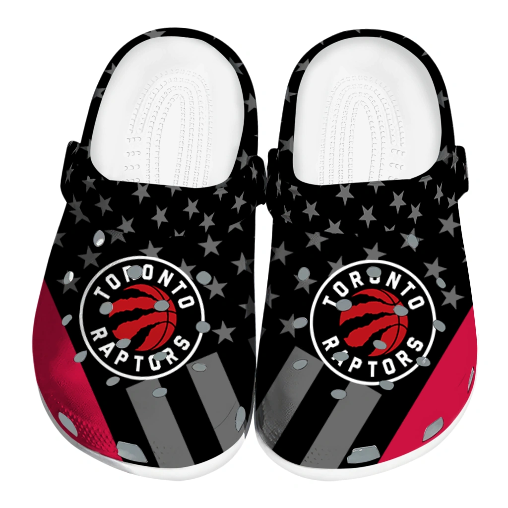 toronto-raptors-stellar-stripes-theme-clogs-best-selling toronto raptors stellar stripes theme clogs best selling