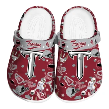 Troy Trojans Football Icons Clogs