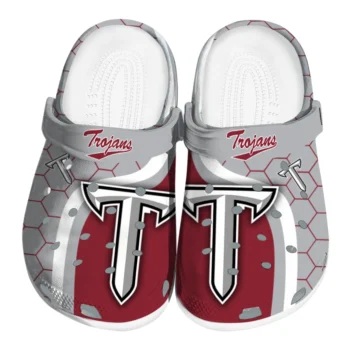 Troy Trojans Hexagon Grid Clogs