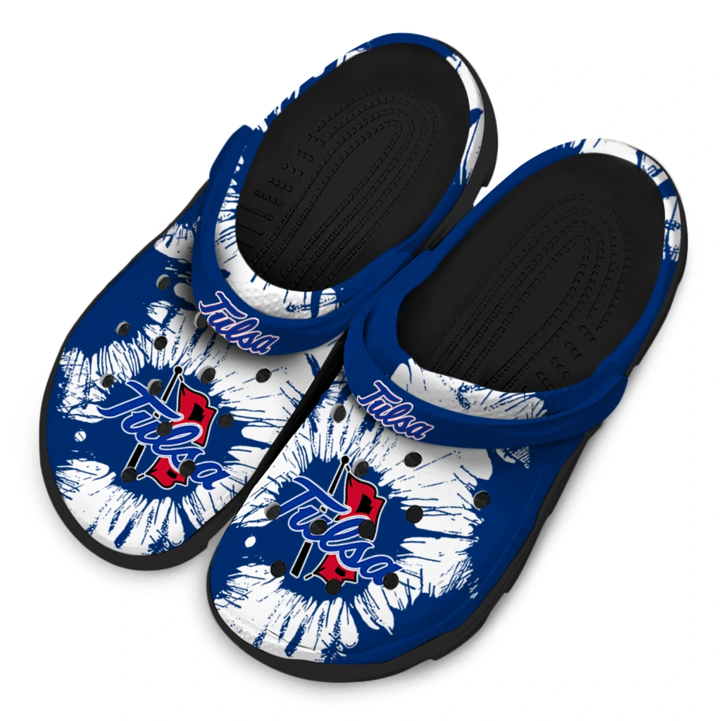 tulsa-golden-hurricane-splatter-graphics-clogs-latest-model