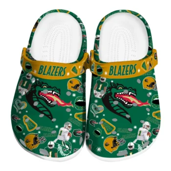 UAB Blazers Football Icons Clogs