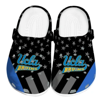 UCLA Bruins Stellar Stripes Theme Clogs