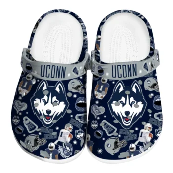 UConn Huskies Football Icons Clogs