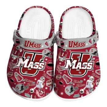UMass Minutemen Football Icons Clogs