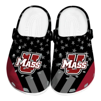 UMass Minutemen Stellar Stripes Theme Clogs